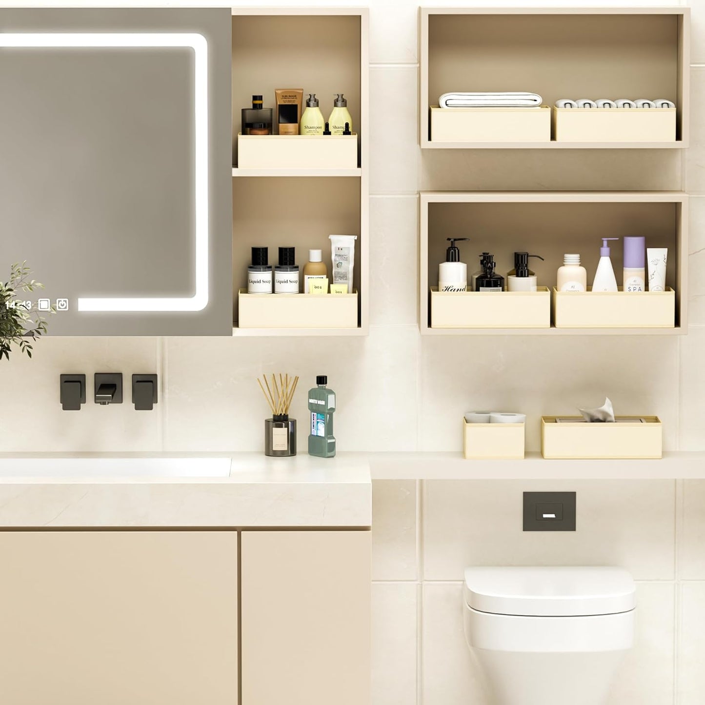 DIMJ Drawer Organizer Clothes - 18 Pack Baby Dresser Organizer for Nursery, Foldable Drawer Organizer Bins for Closet Bedroom Organization, Fabric Clothes Storage Dividers for Underwears, Socks, Bras