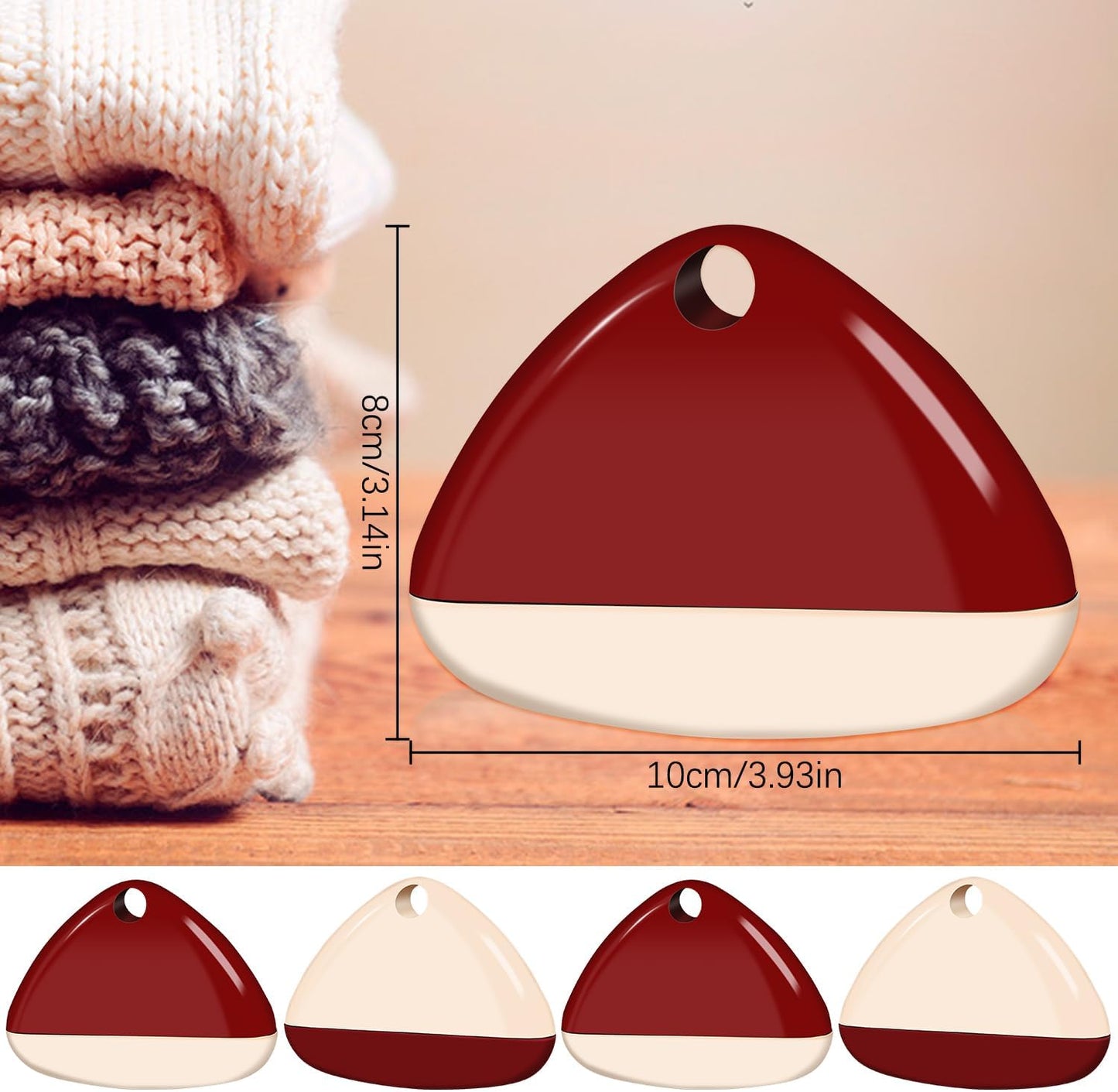 Good Life Lint Roller, Reusable Mini Lint Roller Pet Hair Remover, Portable Lint Roller, Washable Lint Roller, Portable Lint Remover for Clothes, Furniture, Dog & Cat Hair (4 Set)