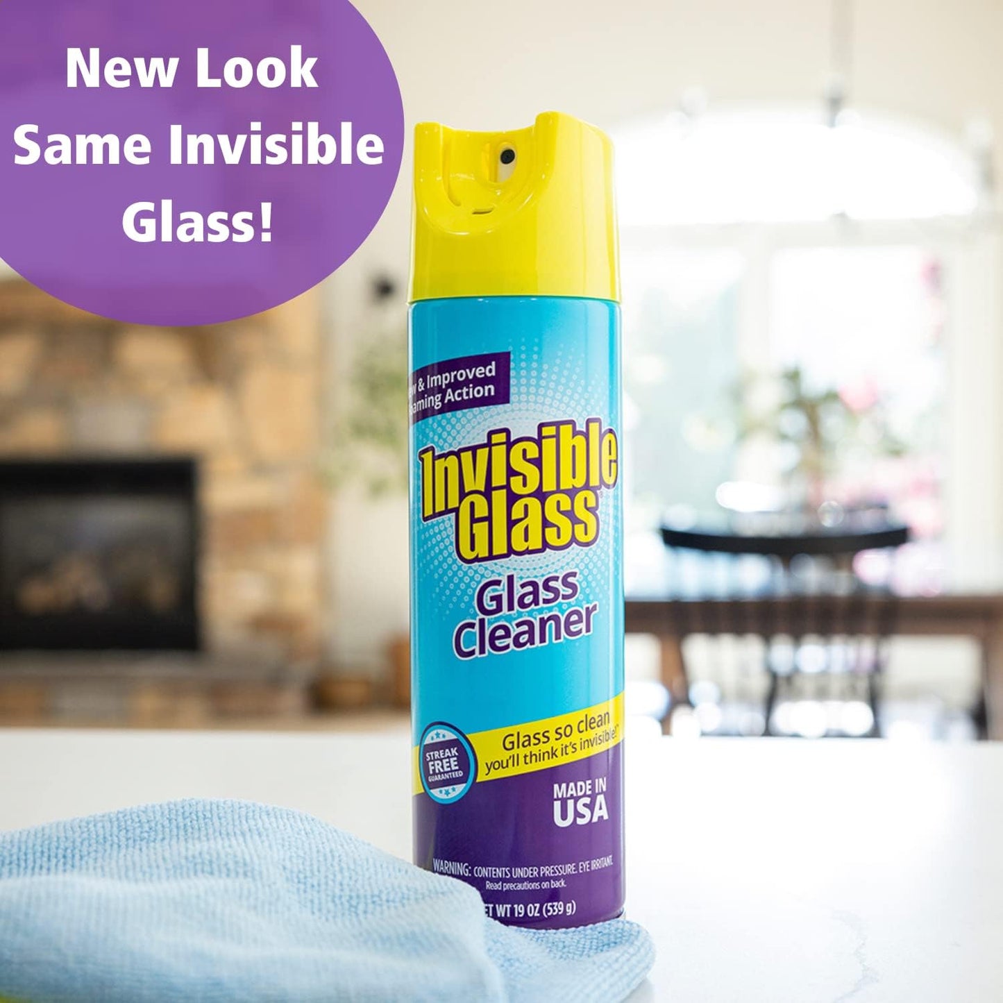 Invisible Glass 91160-2PK Premium Glass and Window Cleaner for Auto and Home Cleans Glass, Windows, Glass Cooktops, Patio Doors, and More, Streak-Free, Ammonia-Free, Tint-Safe, 19 Oz, Pack of 2