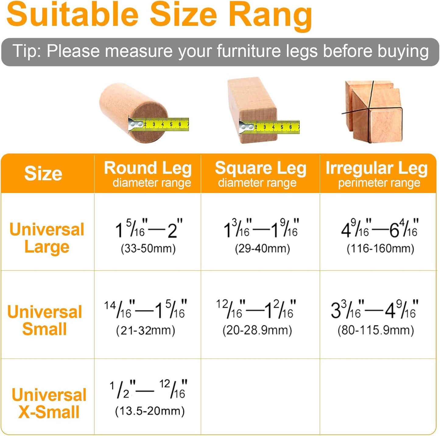 CHUNZEXI 24 Pack Chair Leg Floor Protectors for Hardwood Floors, Silicone Felt Covers Pads Caps, Protect Wood Furniture Feet Floors Noise Reduce and Scratch (Universal Small & Clear)