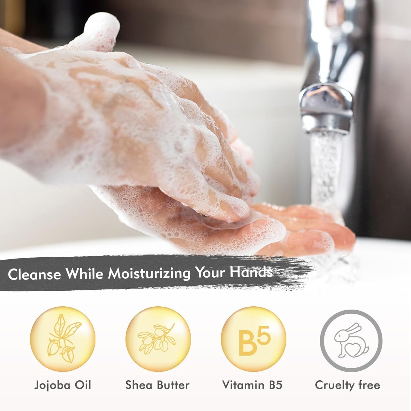 ROMIIE ZOI Eucalyptus & Mint Liquid Hand Soap Refill, Gentle & Moisturizing Formula, Natural Cruelty-Free Soap, Large 750 ML Bottles Bulk for Kitchen, Bathroom, and Dispensers (26 FL OZ, Pack of 3)