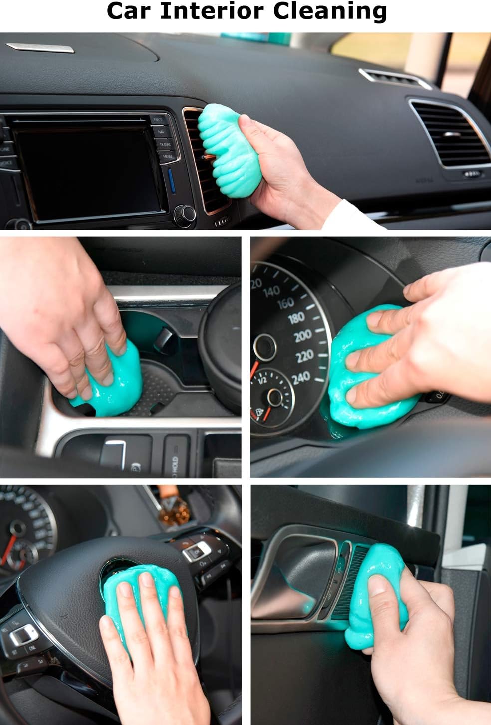 ASFSKY Keyboard Cleaning Gel Keyboard Cleaner Adheres to Dust and Debris in The Crevices of The Keyboard, Also Suitable for Car Interior Cleaning, Office Cleaning, Electronics Cleaning