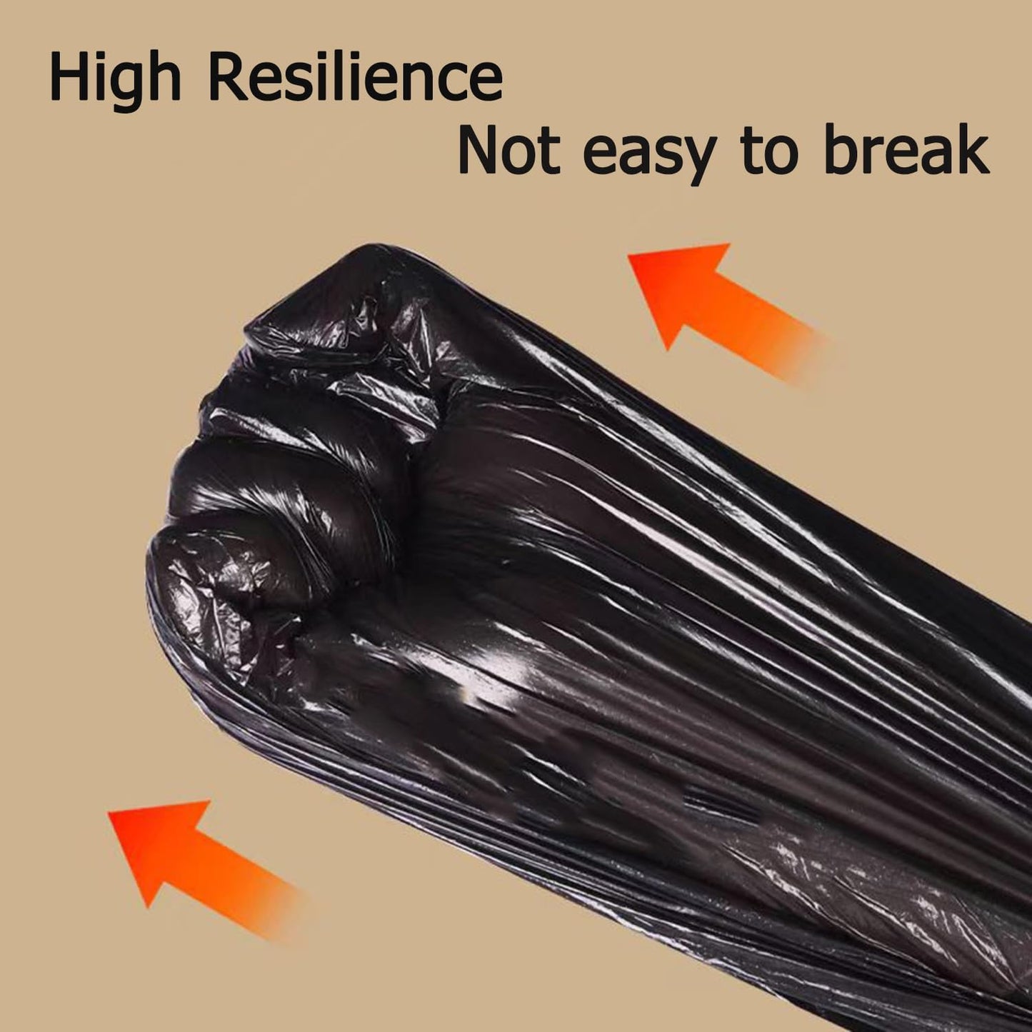 Large Black Trash Bags 20-21 Gallon Drawstring Garbage Bags,Measuring 28x 33.8 inches,Heavy Duty Plastic Garbage Bags for Household Kitchen Office Restaurant Thickened Stretchy (60 Count)