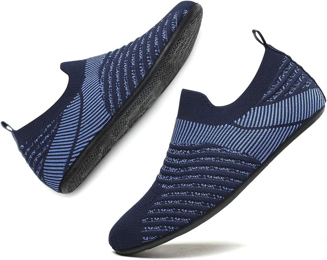 Adult Indoor House Slippers Socks Lightweight Non Slip Grip House Home Shoes for Women Men