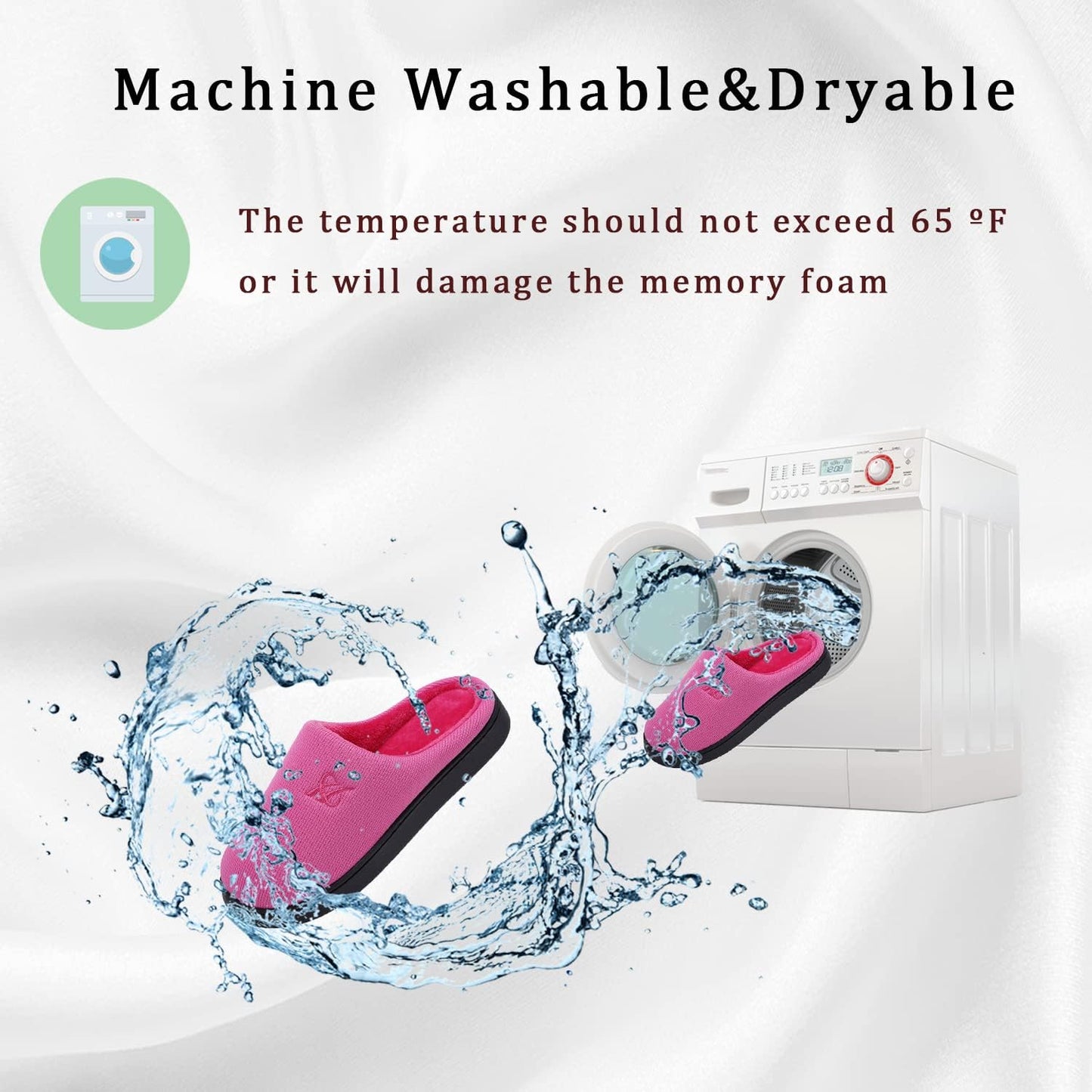 Memory Foam Slippers for Women's and Men's Casual House Shoes