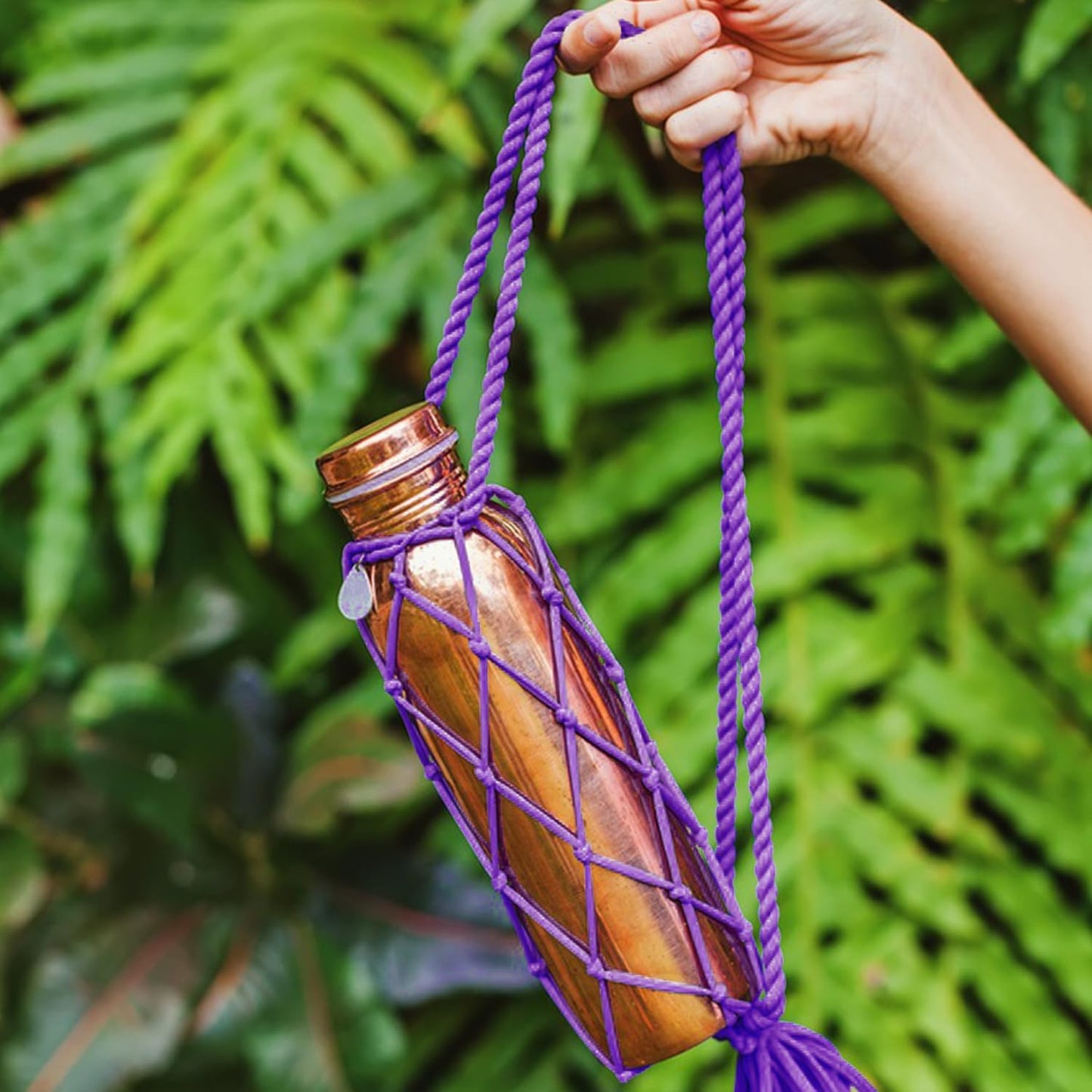 6 PCS Silk Rope Set - 32 Feet Long Nylon Proof Rope Cord and Soft Braided Ropes Black & Purple, Skin Friendly for Crafts, Hanging, DIY Projects and More