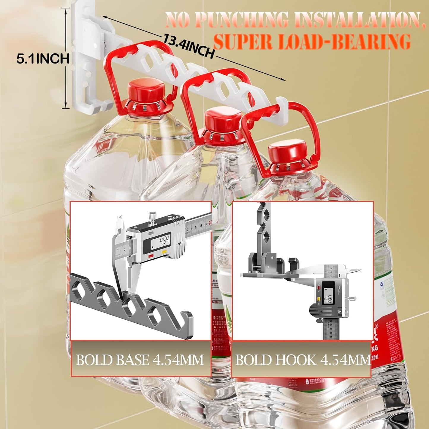 Dr.DJ Wall Mount Coat Hanger Holder White Clothes Drying Organizer Rack Garment Hooks Aluminium Retractable Folding Indoor Wall Mounted Hanger Space Saver for Laundry Room Bedroom White 2Pack