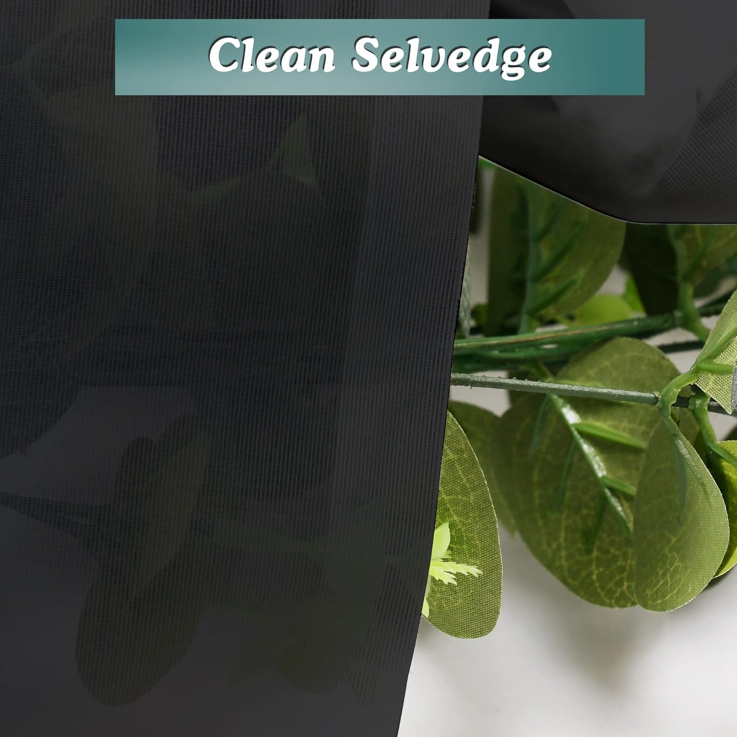 Chyhomenyc Black Sheer Scarf Valances for Windows 216 Inch Extra Long, Window Scarf Drapes Rod Pocket Backdrop for Wedding Arch Draping/Party/Canopy Bed/Living Room, 2PC, 18 Feet Length