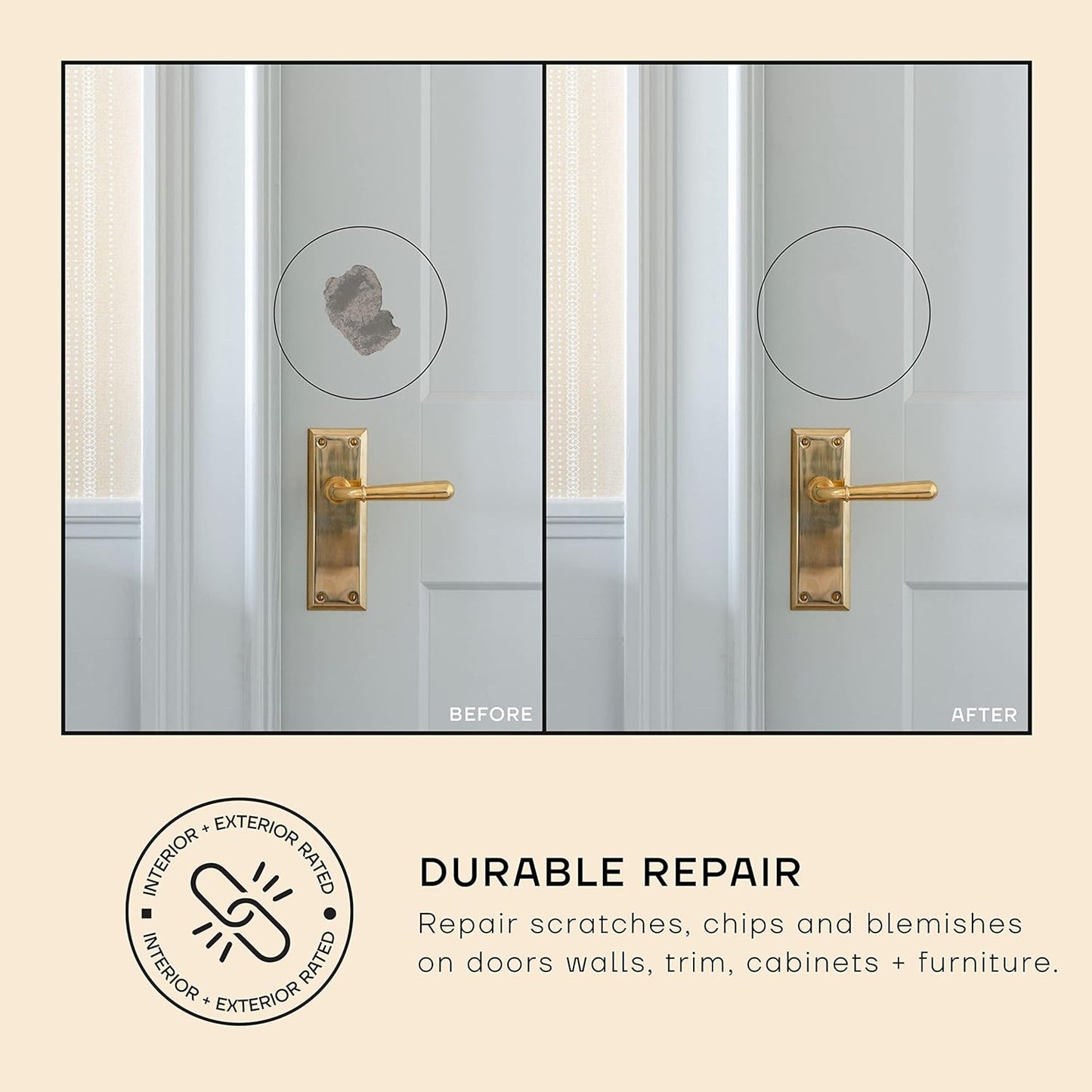 soto Off-White Paint Touch Up, Multi-Surface, Matte Finish (No. 08 Artisan White) — 10 Milliliters of Scratch Repair for Furniture, Walls, Cabinets, Trim, Doors, Indoor/Outdoor