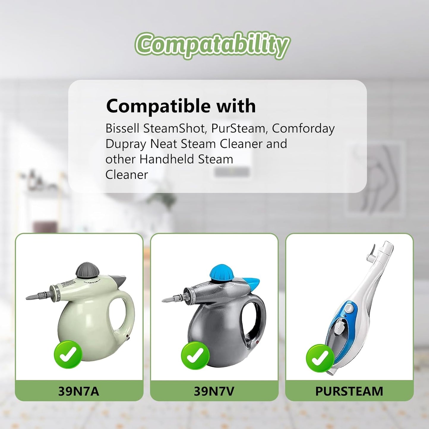 4Pack Microfiber Cloths for Handheld Steam Cleaner Compatible with Bissell Steam Shot, Comforday, PurSteam, Wagner Spraytech, Universal Washable Steam Cleaner Accessories