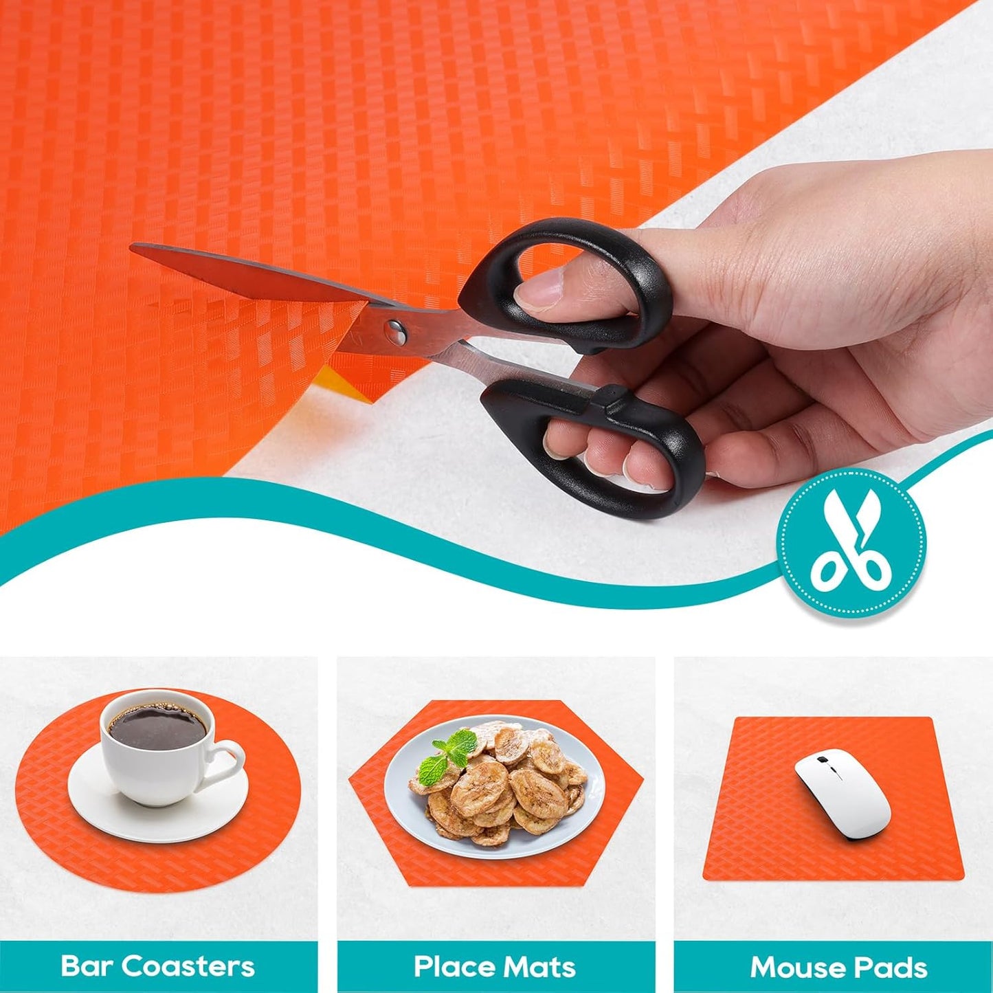 Shelf Liners for Kitchen Cabinets, Waterproof and Oil-Proof Kitchen Cupboard Liner, Refrigerator Liners and Plastic Drawer Mats EVA Non Adhesive Shelves, Fridge - Red 11.8 x 118 Inches