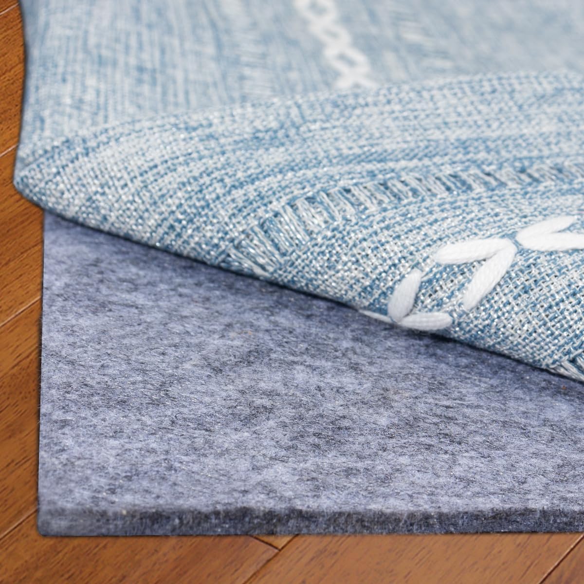 Extra Large Area Rug Pad, 9x12 Ft Cushioned Carpet Pad, Thick Felt Pad for All Floors, Keeps Rug in Place Soft