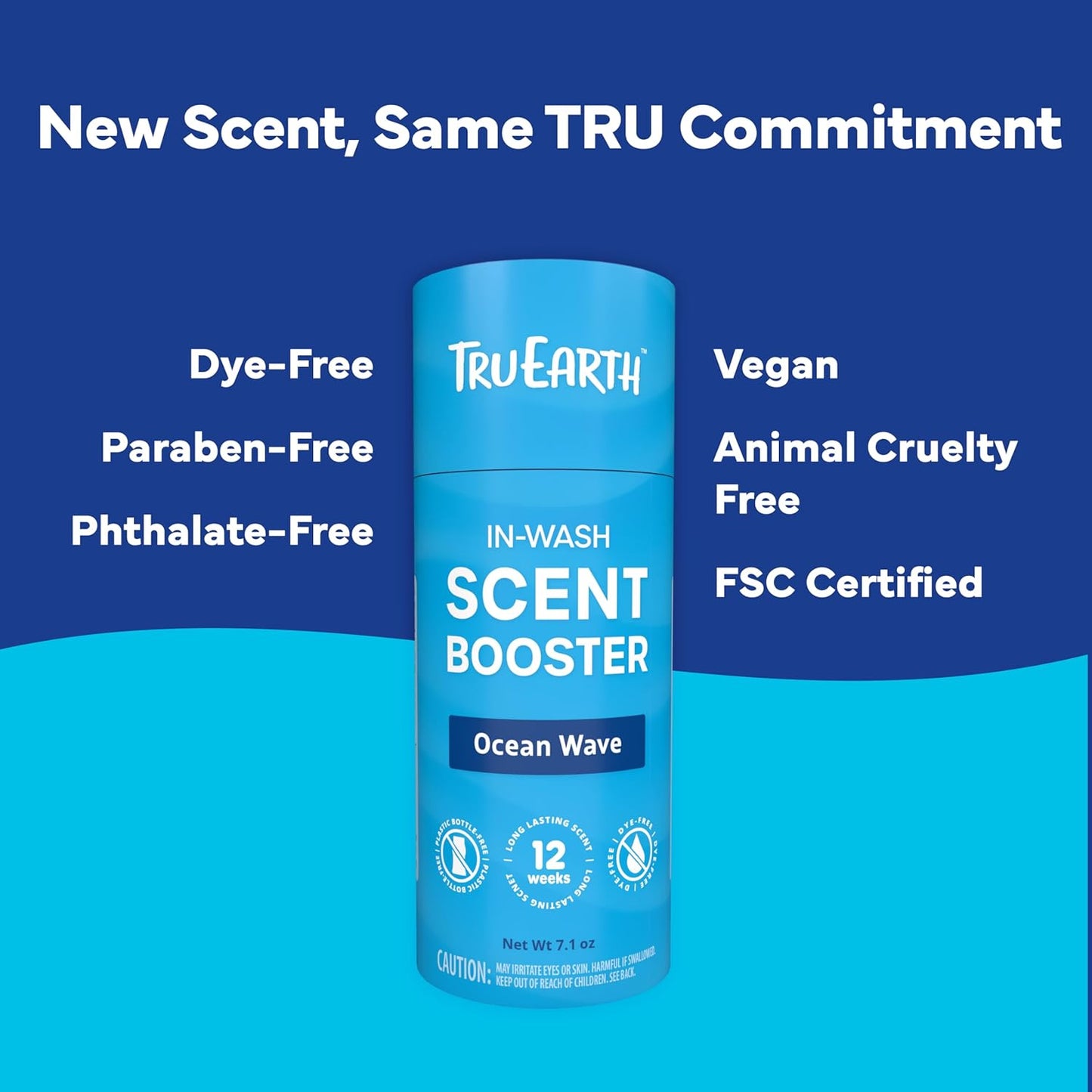 Tru Earth | Scent Booster | Ocean Wave | Odor Protection | 7.1oz