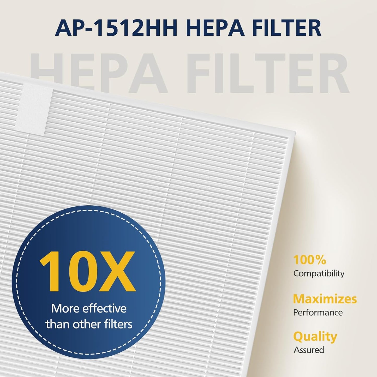 AP-1512HH & 200M Intense Smoke Filter Set for Coway Airmega AP-1512HH and Airmega 200M Air Purifi-ers, 2 Intense Smoke Deodorization Filters and 1 HEPA Filter, 3 Pack, Black