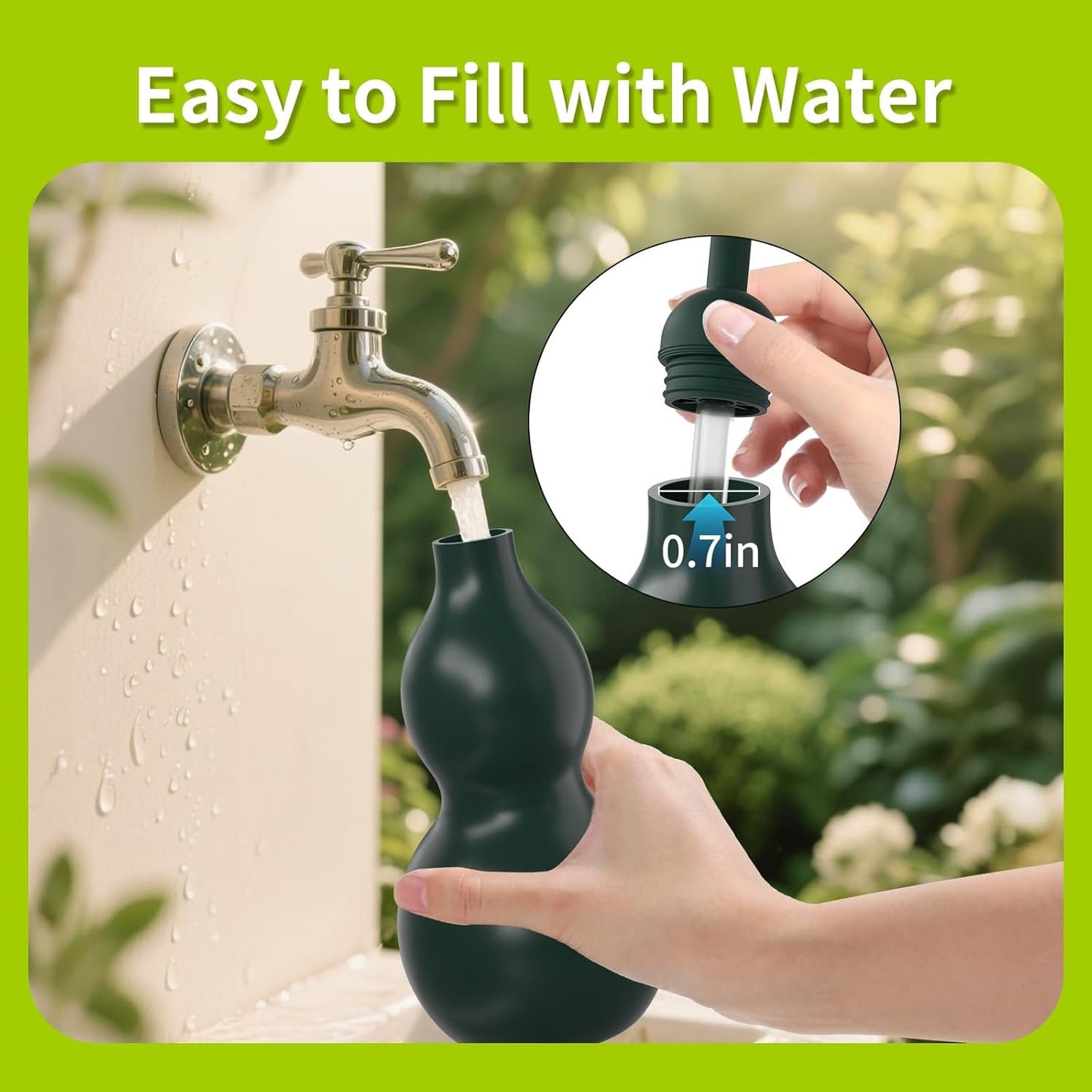 Squeeze Bottles for Plants, 11oz Small Watering Can for Succulent, Muti-Function Squirt Bottle for Seedling Watering, Wash, Tattoo, Dark Green