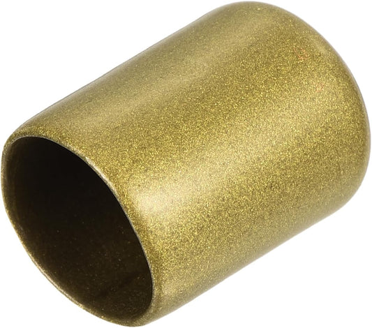 uxcell 20pcs Rubber End Caps 14.5mm ID Vinyl Round Tube Bolt Cap Cover Thread Protectors Gold