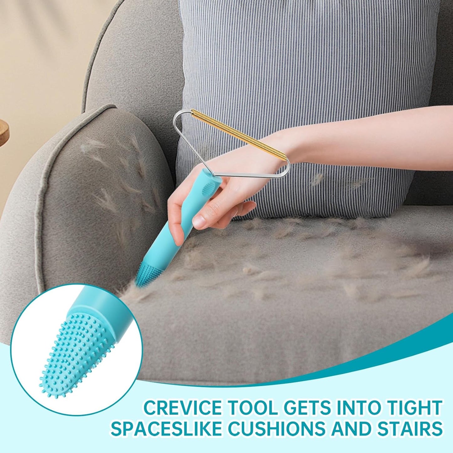 Cleaner Pro Fabric Shaver - Pet Hair Remover for Rugs, Couch, Carpet & Pet Towers (2pack)