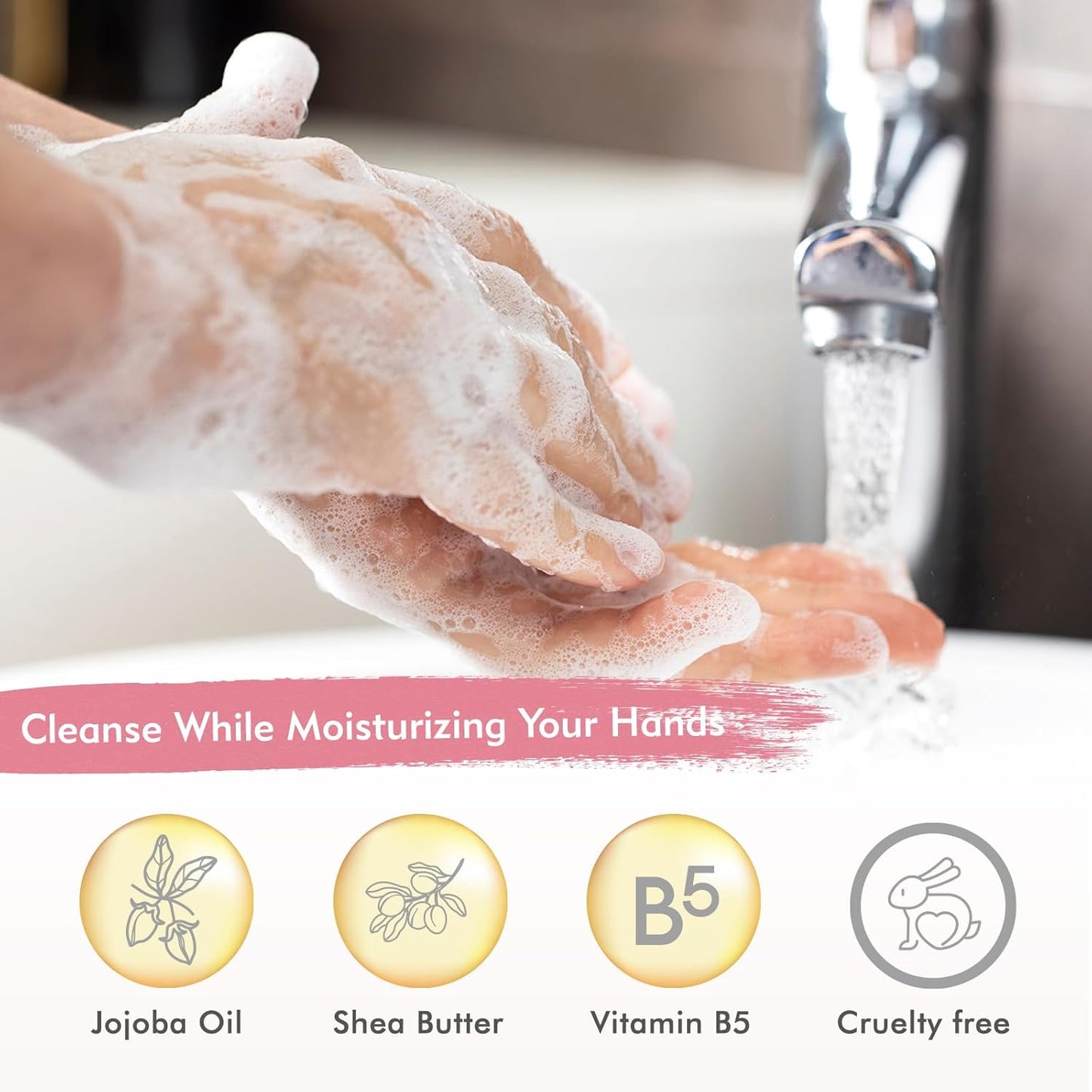 ROMIIE ZOI Liquid Hand Soap Refill Gift Set – 3 Pack (26 Fl Oz Each), Pink Grapefruit Scent – Moisturizing, Biodegradable & Cruelty-Free Formula with Essential Oils for Sensitive Skin