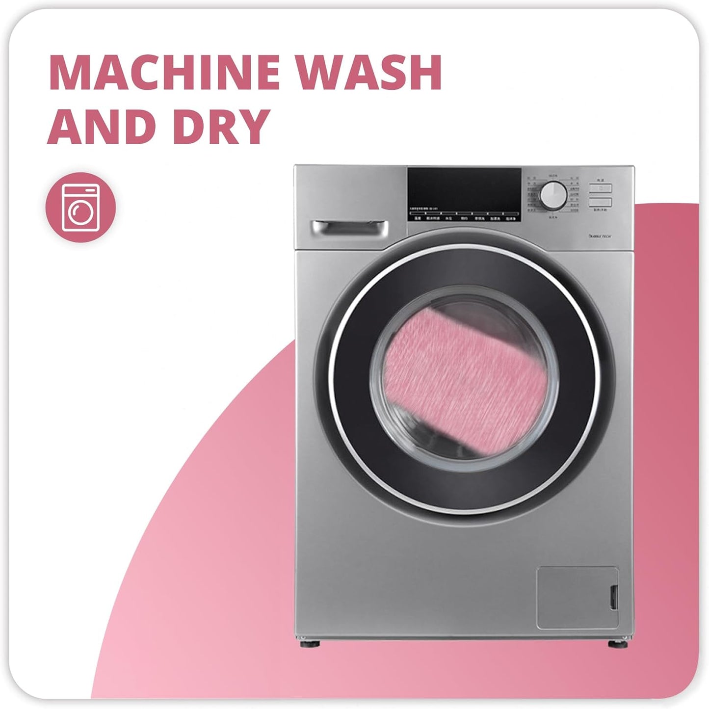 Bath Mat,Ultra Thin Bathroom Rugs,Rubber Bath Mats for Bathroom,No Slip Bath Rugs,Quick Dry,Machine Washable,Low Pile,Absorbent,Shower Outside,Sink,Home Decor Accessories.Pink,2'x3'(24x36inch)