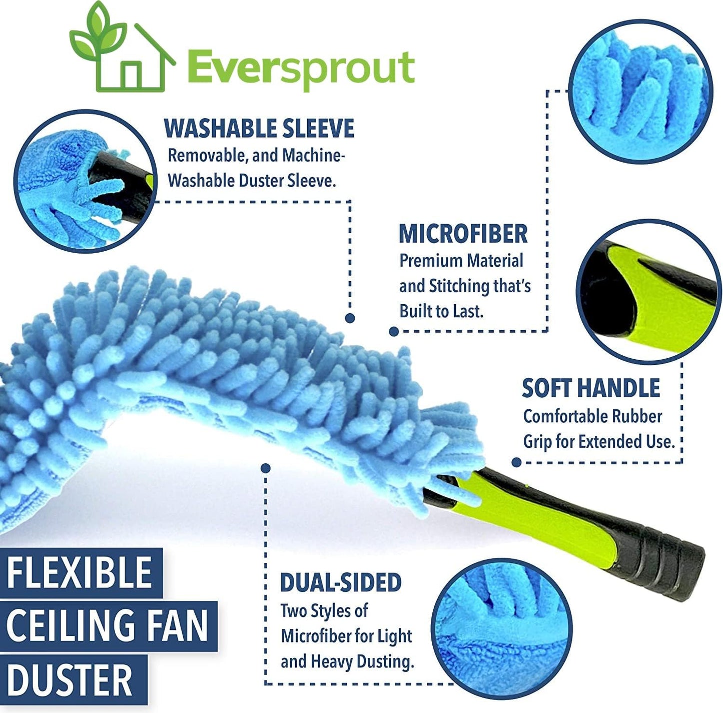 EVERSPROUT Fan Duster (12', 18', 24') (Attachment Only (No Pole))