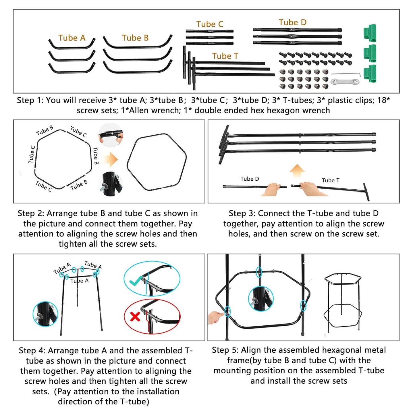 Garden Trash Bag Holder Stand, Metal Leaf Bag Holder, Frame Holds 30-55 Gallon Multi Use Bags, Outdoor Trash Bag Holder for Yard and Lawn Cleanup, Gardening, Camping, Parties