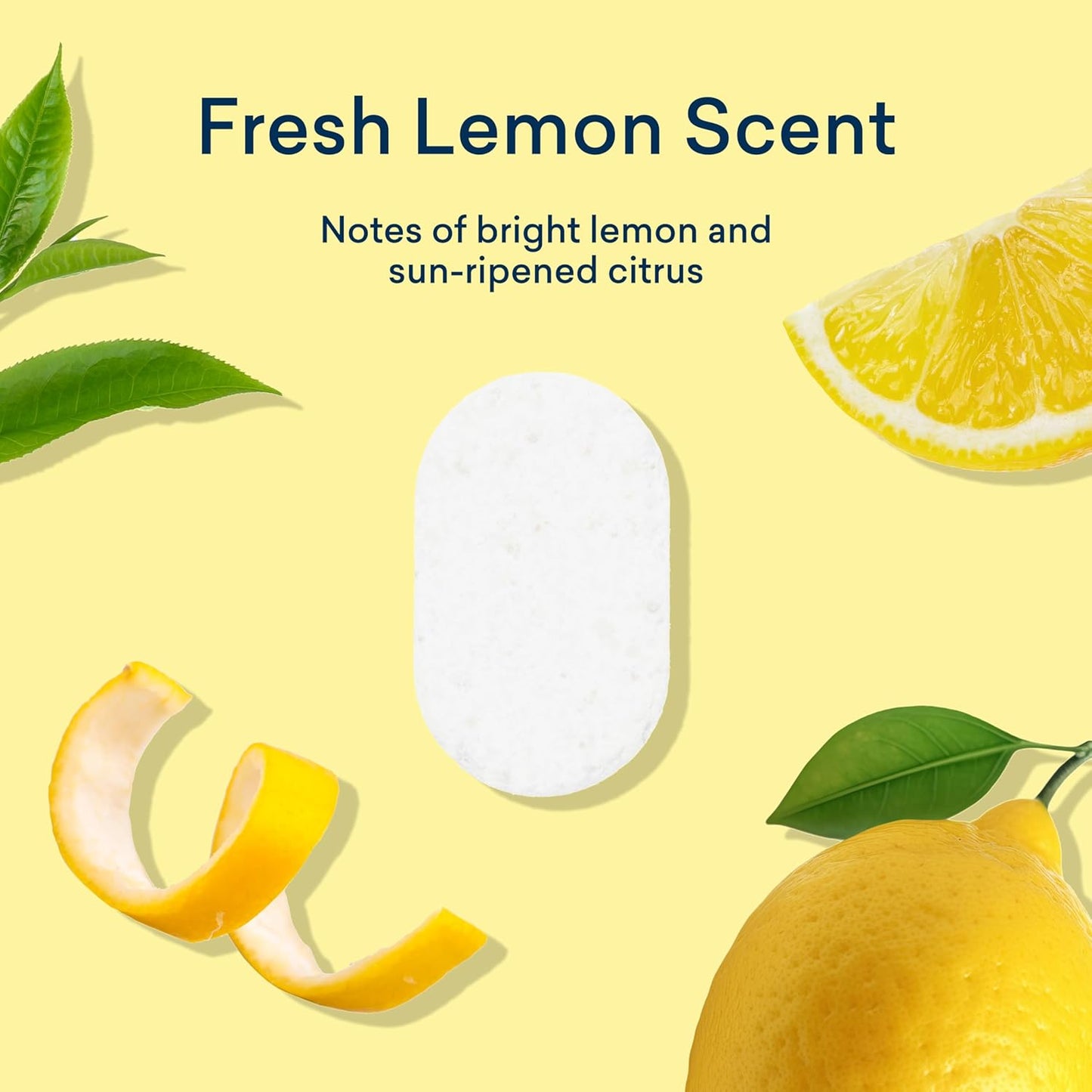 BLUELAND 100% Plastic-Free Dishwasher Detergent Tablets, 120 Count, Lemon Zest Scent, Eco Friendly Dishwashing Pods, Natural, USDA Certified biobased