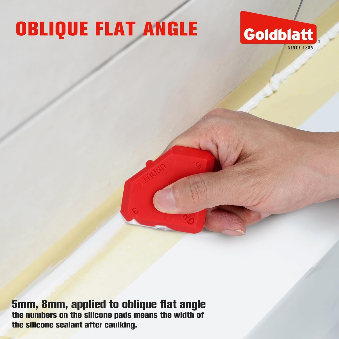 Goldblatt Caulk Remover Tool, Grout Removal Tool, Caulking Tool, Silicone Caulking Tool Kit, Sealant Finishing Tools for Sink Joint Bathroom Kitchen Floor