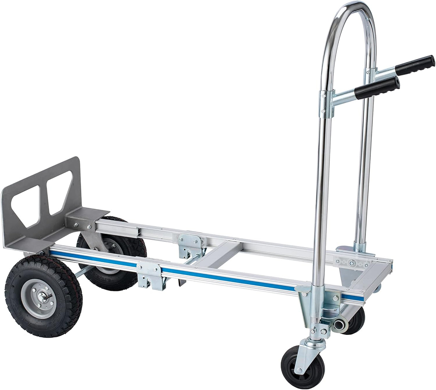 2 in 1 Aluminum Hand Truck Dolly 770lbs Weight Capacity Convertible Hand Truck Utility Cart (2 in 1)