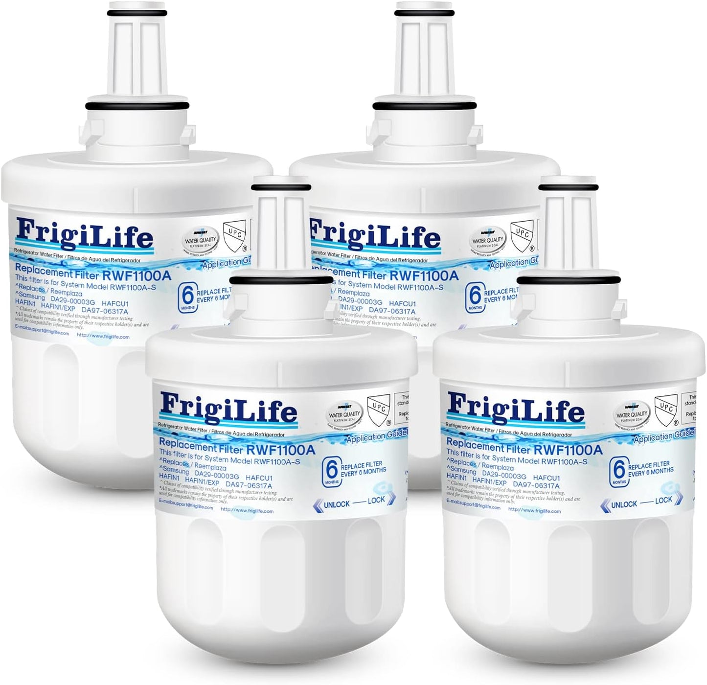 DA29-00003G Replacement for Samsung DA29-00003A Aqua-Pure Plus DA29-00003B HAFCU1 DA29-00003F RS22HDHPNSR RSG257AARS RFG237AARS RF267AERS RFG297AARS HDX-FMS-1 Refrigerator Water Filter 4PACK