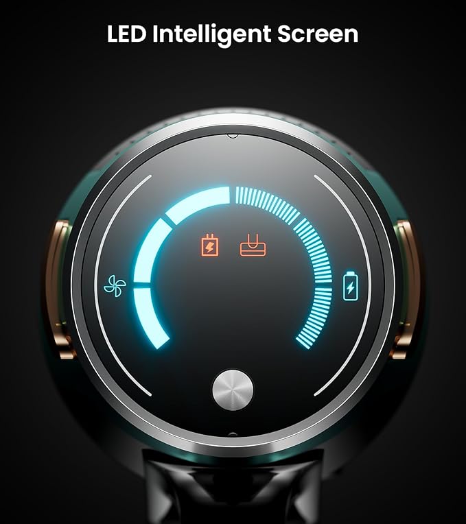 Cordless Vacuum Cleaner, Upgraded 580W 48KPA 65Mins Vacuum Cleaners for Home, Cordless Stick Vacuum Cleaner with Self-Standing and LED Screen, Anti-Tangle Wireless Vacuum for Pet Hair/Carpets/Floors