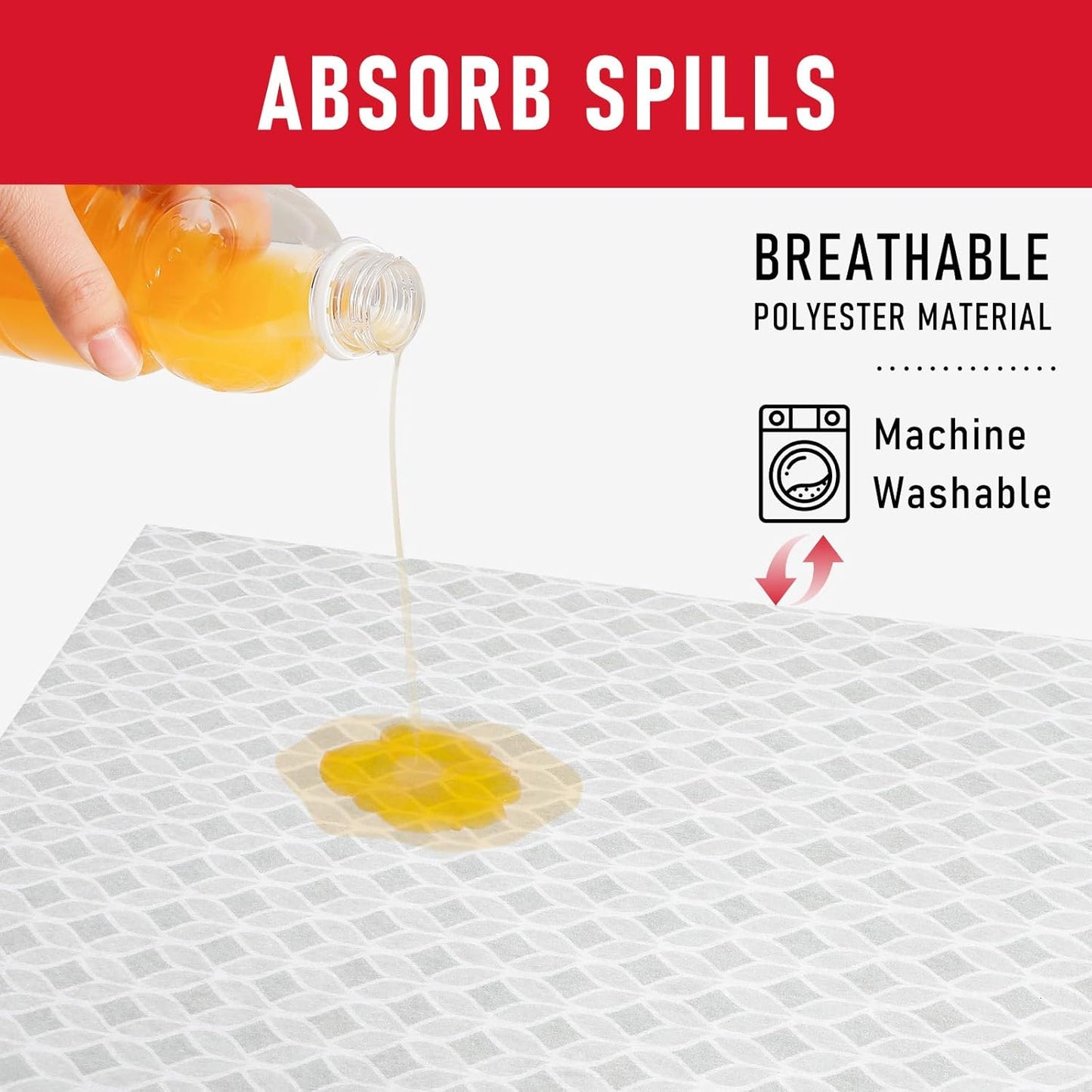 Cooyes French Door Refrigerator Liners 17.7" x 36", Absorbent Strong Grip Fridge Mats Machine Washable, Non-Adhesive Refrigerator Shelf Liner for Fridge Bins & Kitchen Cabinets