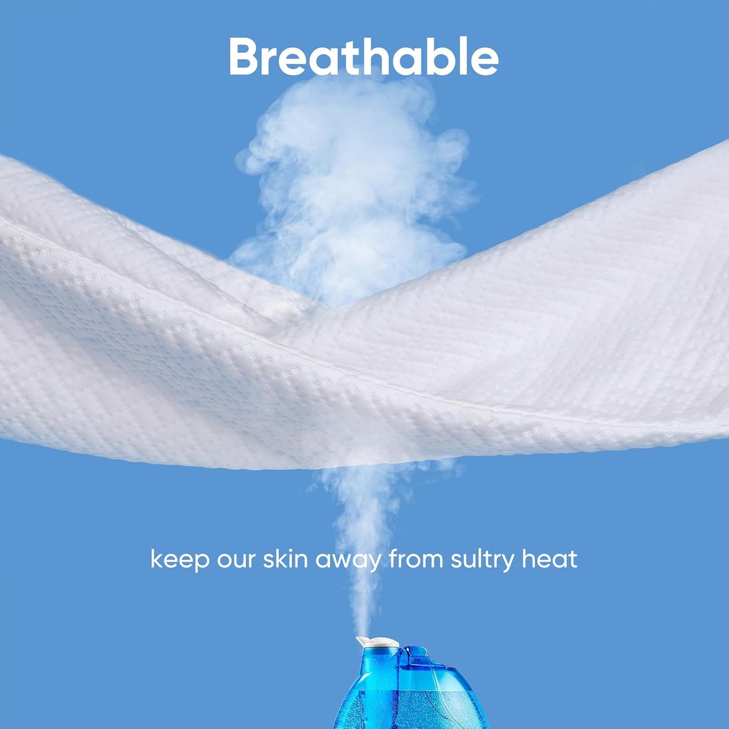 Cooling Waterproof Mattress Protector California King Size, Mattress Cover 3D Air Fabric Mattress Pad Cover Smooth Soft Breathable Noiseless, 8''-21'' Deep Pocket