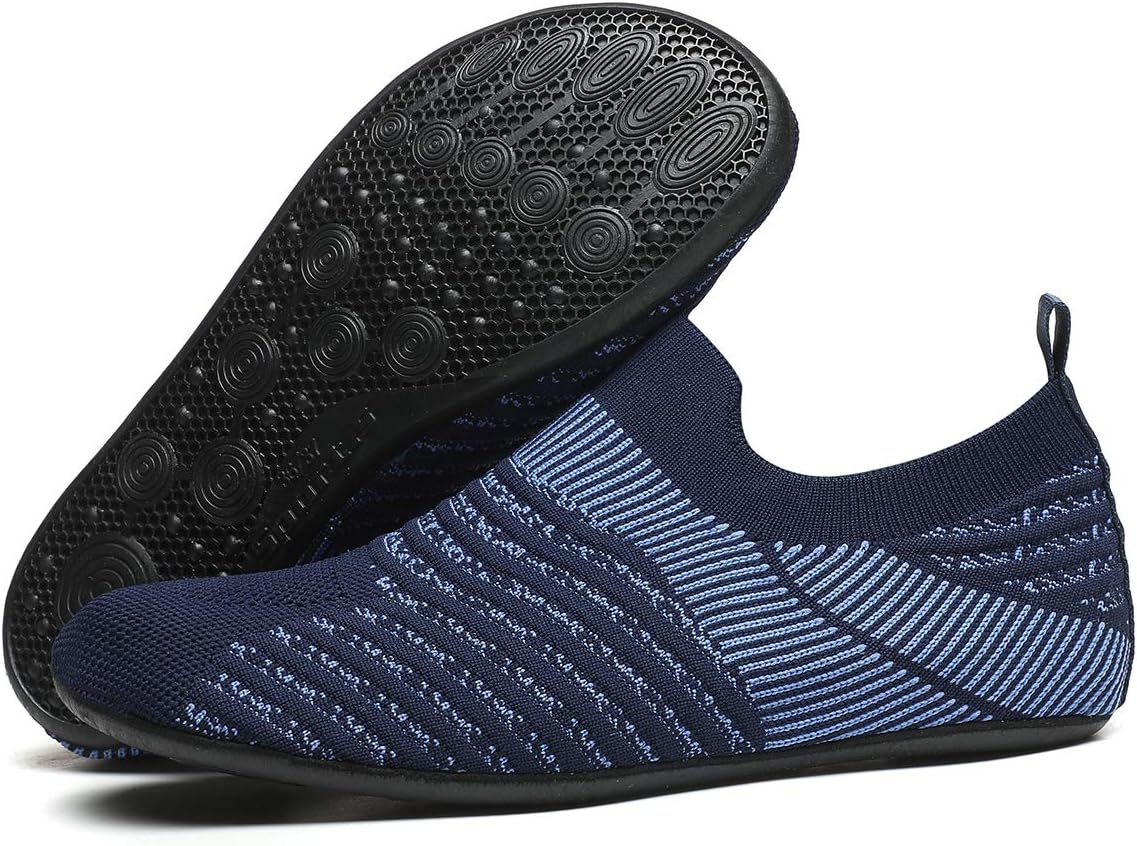 Adult Indoor House Slippers Socks Lightweight Non Slip Grip House Home Shoes for Women Men