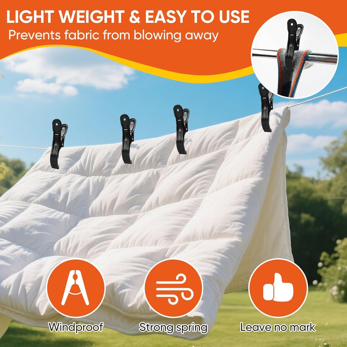 10 Pack Metal Beach Towel Clips, Large Beach Chair Clips for Pool Cover, Heavy Duty Towel Holders on Cruise, Clothespins for Lounge Chairs Pool Covers Clips (Black)