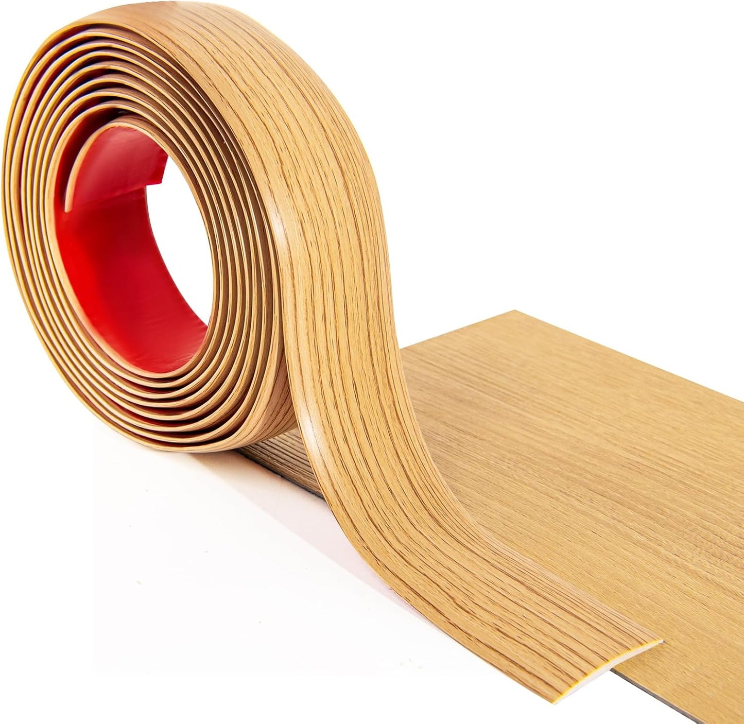 Art3d Self Adhesive Vinyl Floor Transition Strip Laminate Floor Strip Floor Flat Divider Strip for Joining Floor Gaps Carpet Threshold Transition Floor Tiles (4 FT, 1.57in, Aspen Yellow)