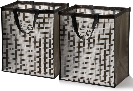 Lily queen Recycle Bin Bags for Kitchen Home Trash Cans Sorting Bins 12 Gallon Set of 2