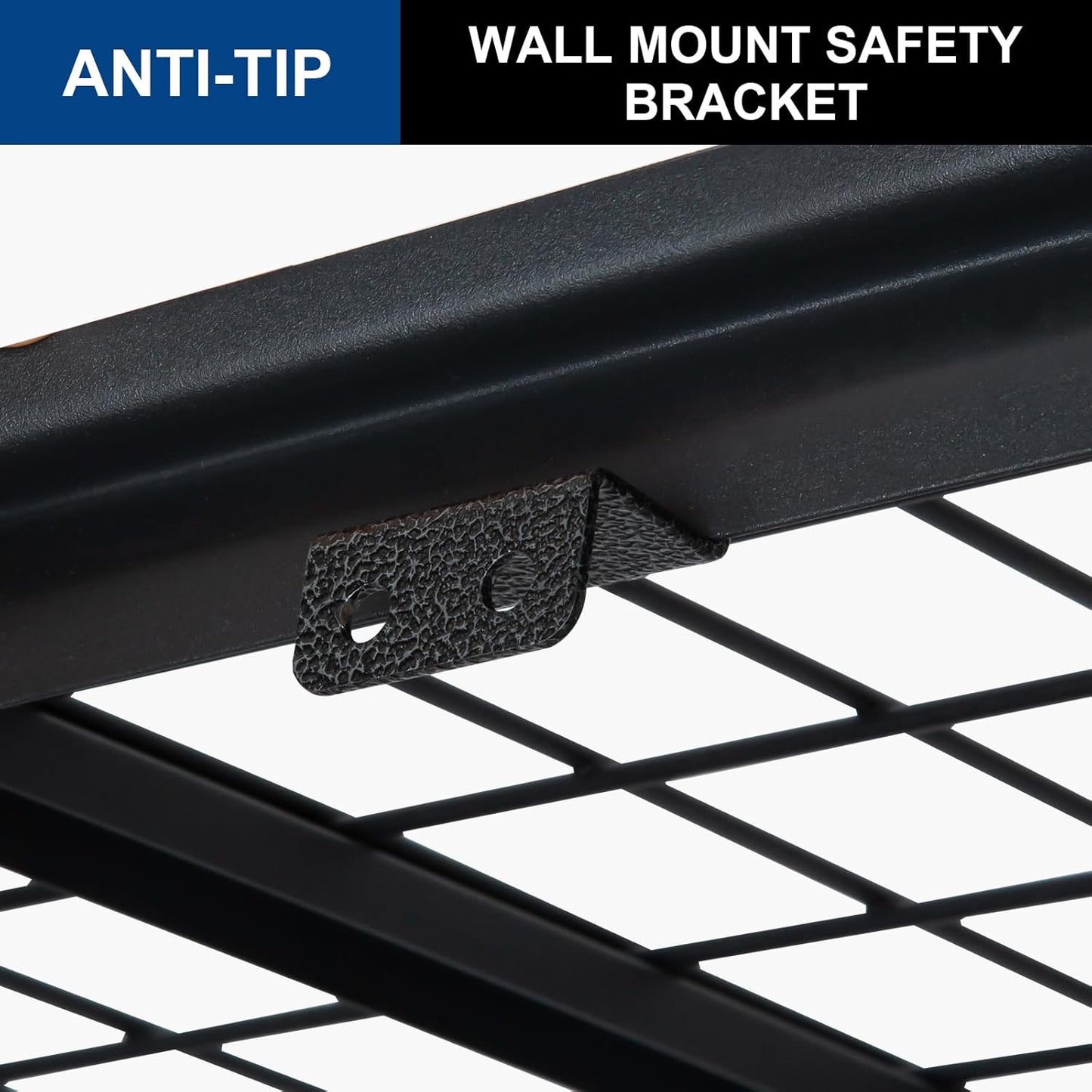 BILT HARD 3500 LBS 60" W x 18" D Garage Shelving, 72" H Heavy Duty Storage Shelves, Metal Wire Utility Shelving Units with Adjustable Shelf, Ideal for Garage, Black