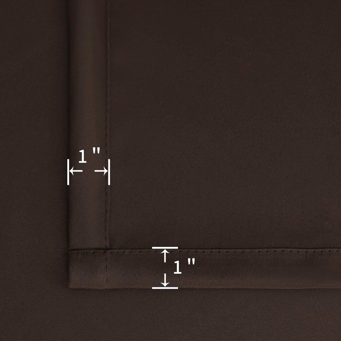 BGment Rod Pocket Blackout Curtains for Bedroom - Thermal Insulated Room Darkening Curtain for Living Room, 42 x 72 Inch, 2 Panels, Brown