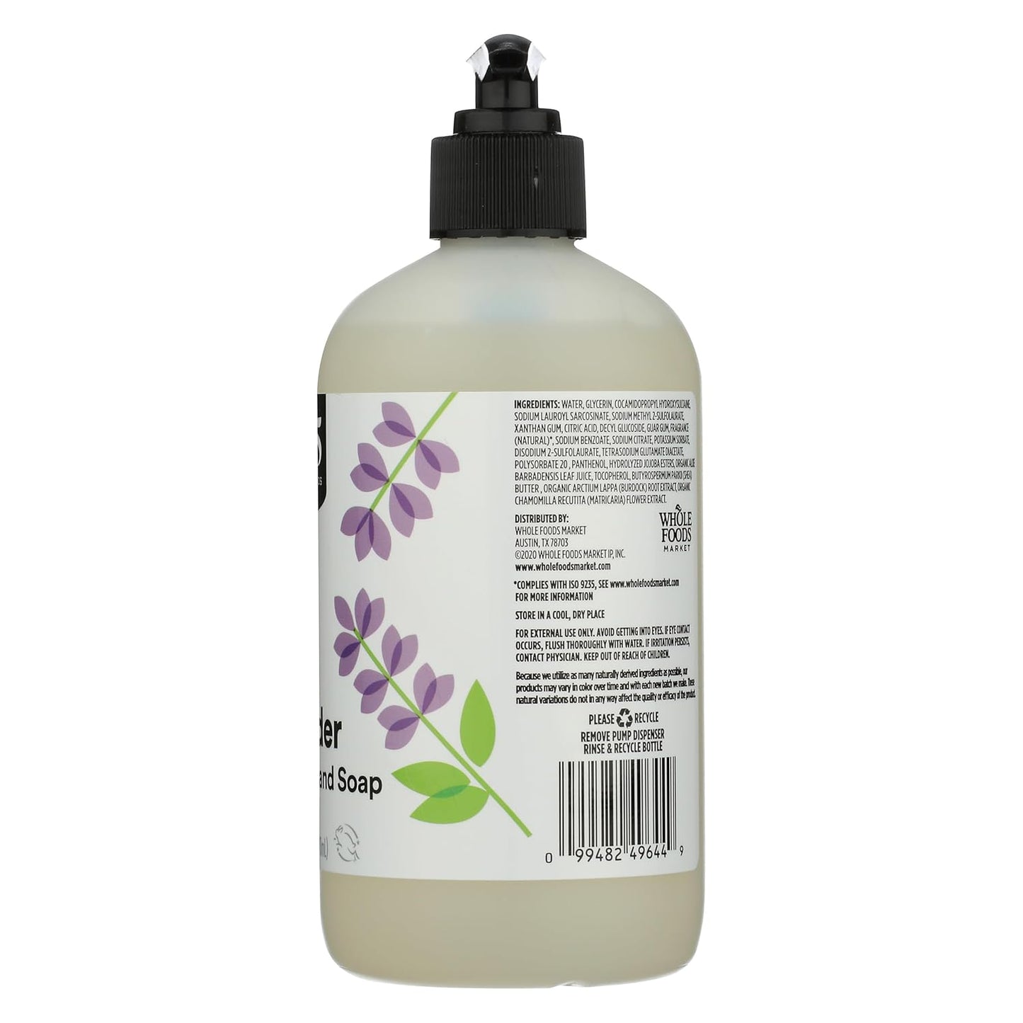 365 by Whole Foods Market, Liquid Hand Soap, Lavender, 12.5 Fl Oz