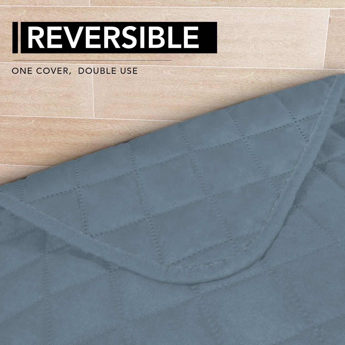 Easy-Going Sectional Couch Covers for Dogs L Shape Sofa Cover Reversible Sofa Slipcover Chaise Lounge Cover Furniture Protector Cover for Pets Dog Cat (42 x 52 inches, Light Blue/Light Blue)