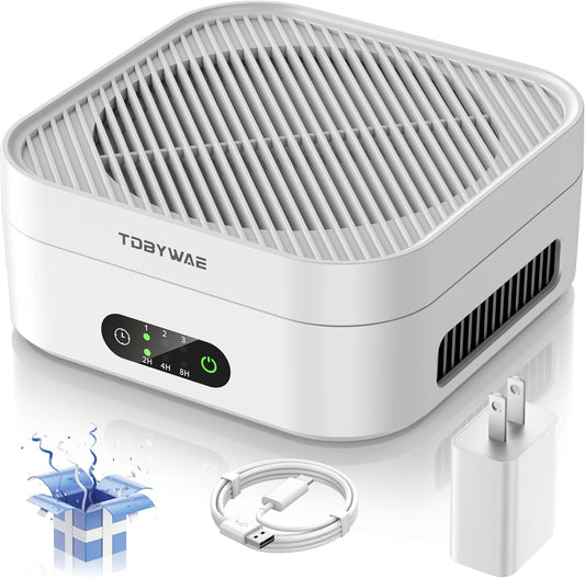 Air Purifiers for Home – True HEPA Air Purifier for Pets, Smoke & Allergies | 600 Sq Ft Coverage | Ultra-Quiet & Portable Small Air Purifier for Bedroom/Travel/Desk/Office/RV