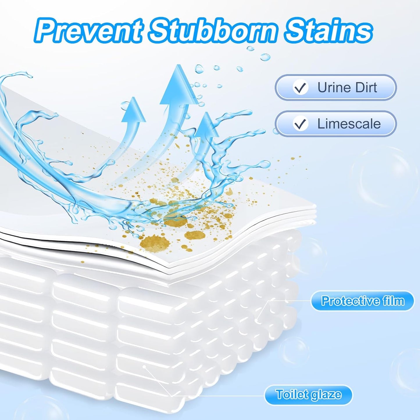 KIISIISO Toilet Bowl Cleaner Tablets 80 PACK, Automatic Bleach Toilet Tank Cleaners, Bathroom Long-Lasting Freshness, Slow-Releasing Powerful Deodorizing & Descaling