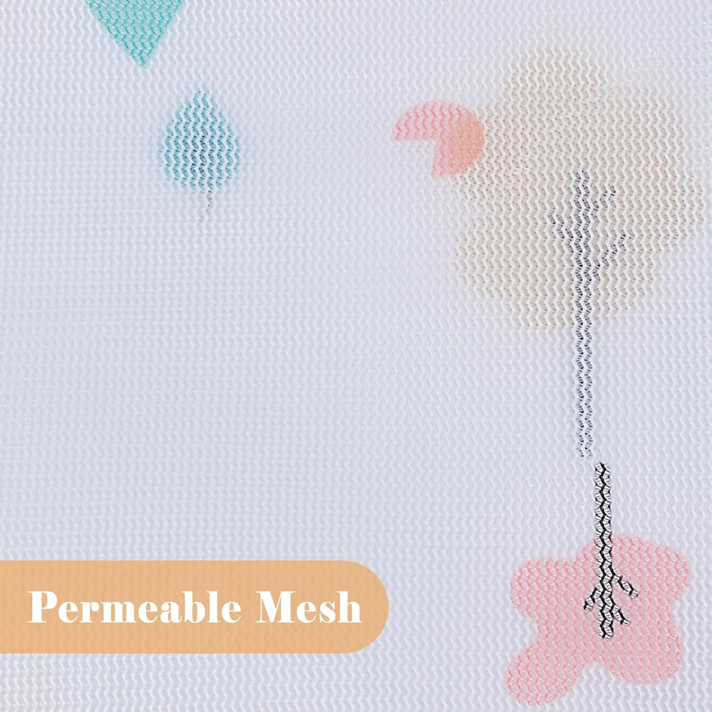 Mesh Laundry Bag, Durable Laundry Bags with Premium Zipper, 5-Piece Washing Machine Wash Bags for Delicates Blouse, Hosiery, Baby Clothes, Travel Organization Bag (Trees)