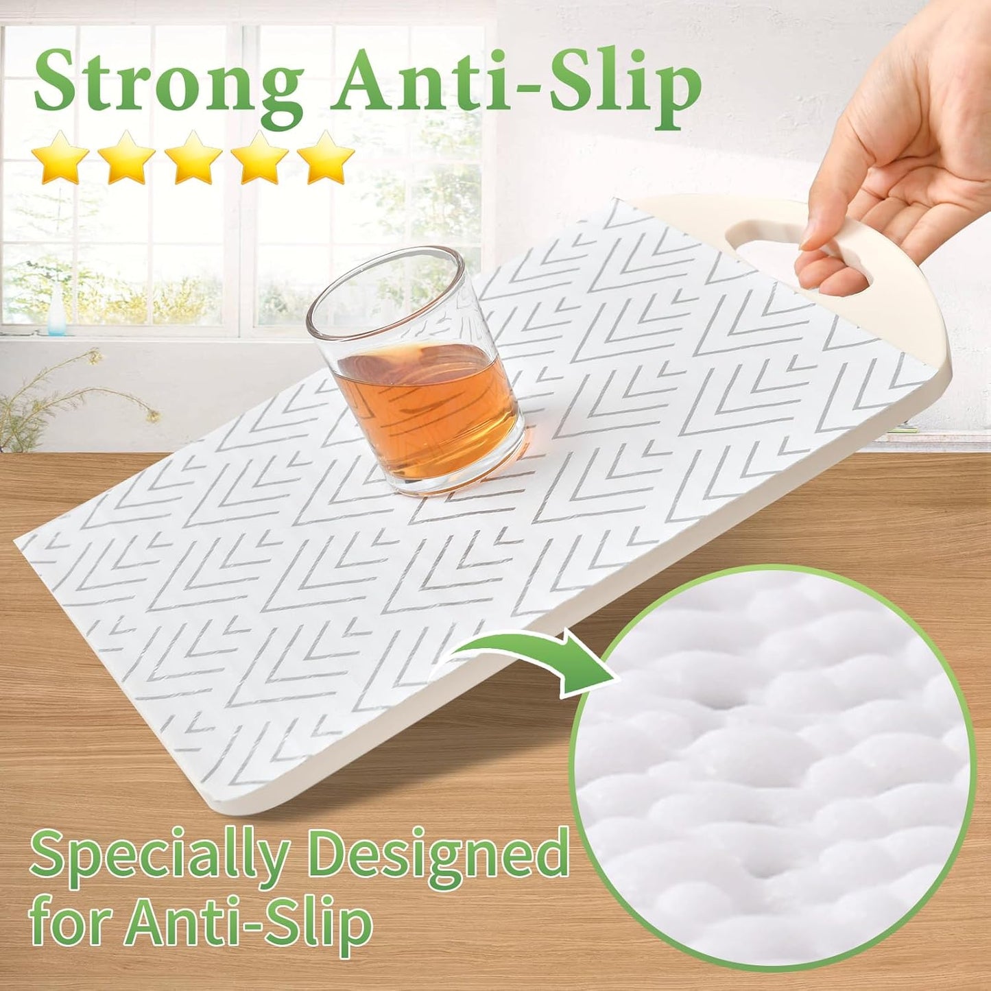 Shelf Liner for Kitchen Cabinets Non Adhesive Drawer Liner Non-Slip Thickened Shelf Liner Paper Strong Easy to Clean for Tool Box Refrigerator with Knife and Tape Measure,Silver Arrow,17.3 x 236.2 in