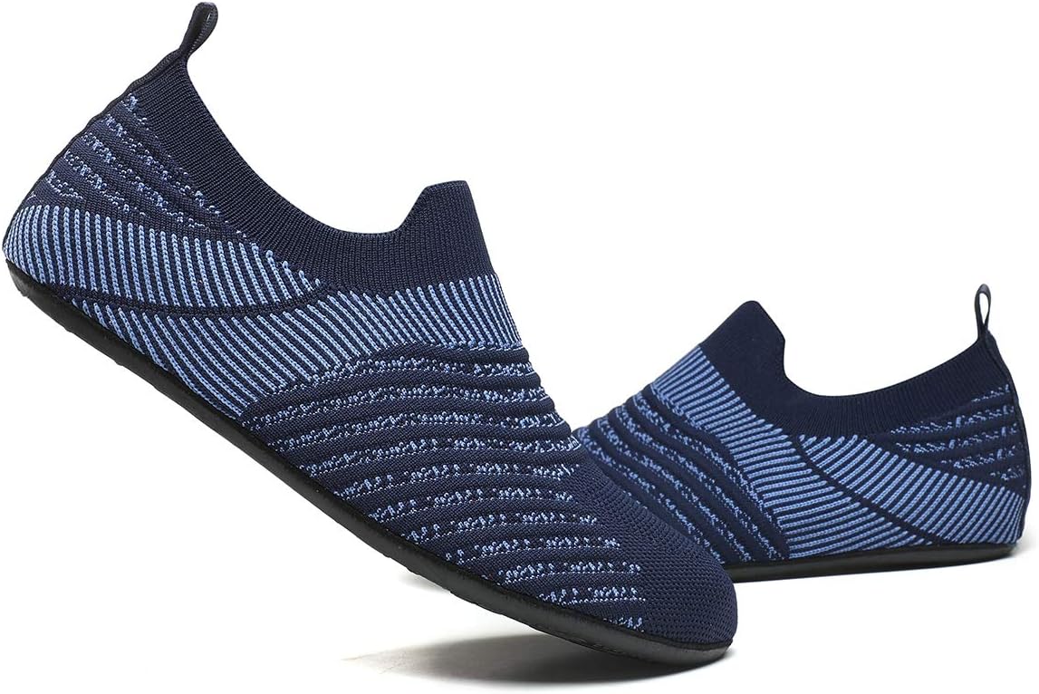 Adult Indoor House Slippers Socks Lightweight Non Slip Grip House Home Shoes for Women Men