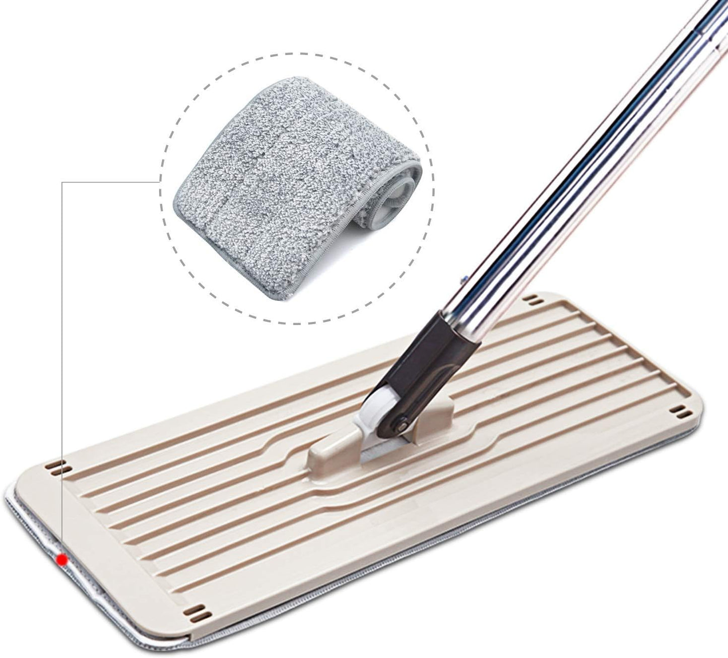Bulletproof Microfiber Mop Replacement Heads - Washable Pads for Floor Cleaning Compatible with Tethys & Most 11” - 13” Flat Squeeze Mops for Wet/Dry Mopping, Sanitizing, and Scrubbing Hardwood