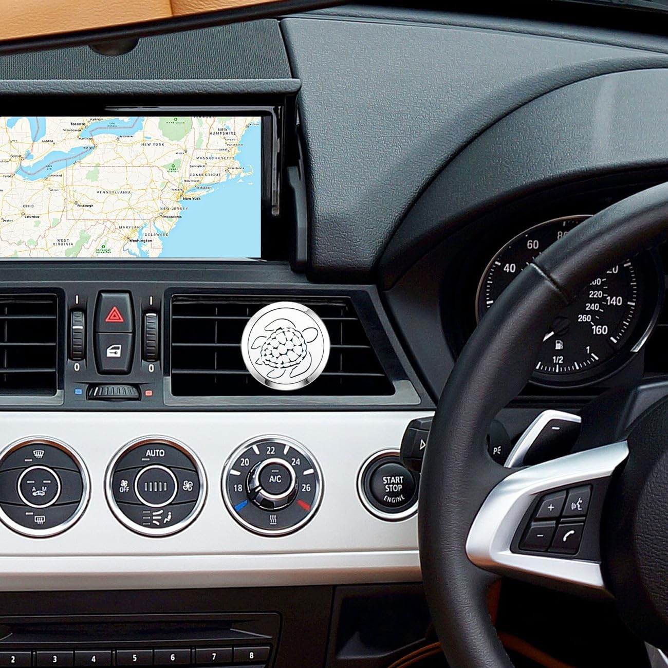 30mm Car Essential Oil Diffuser Vent Clips Car Automotive Air Fresheners Christmas Car Accessories for Women(Sea Turtle)