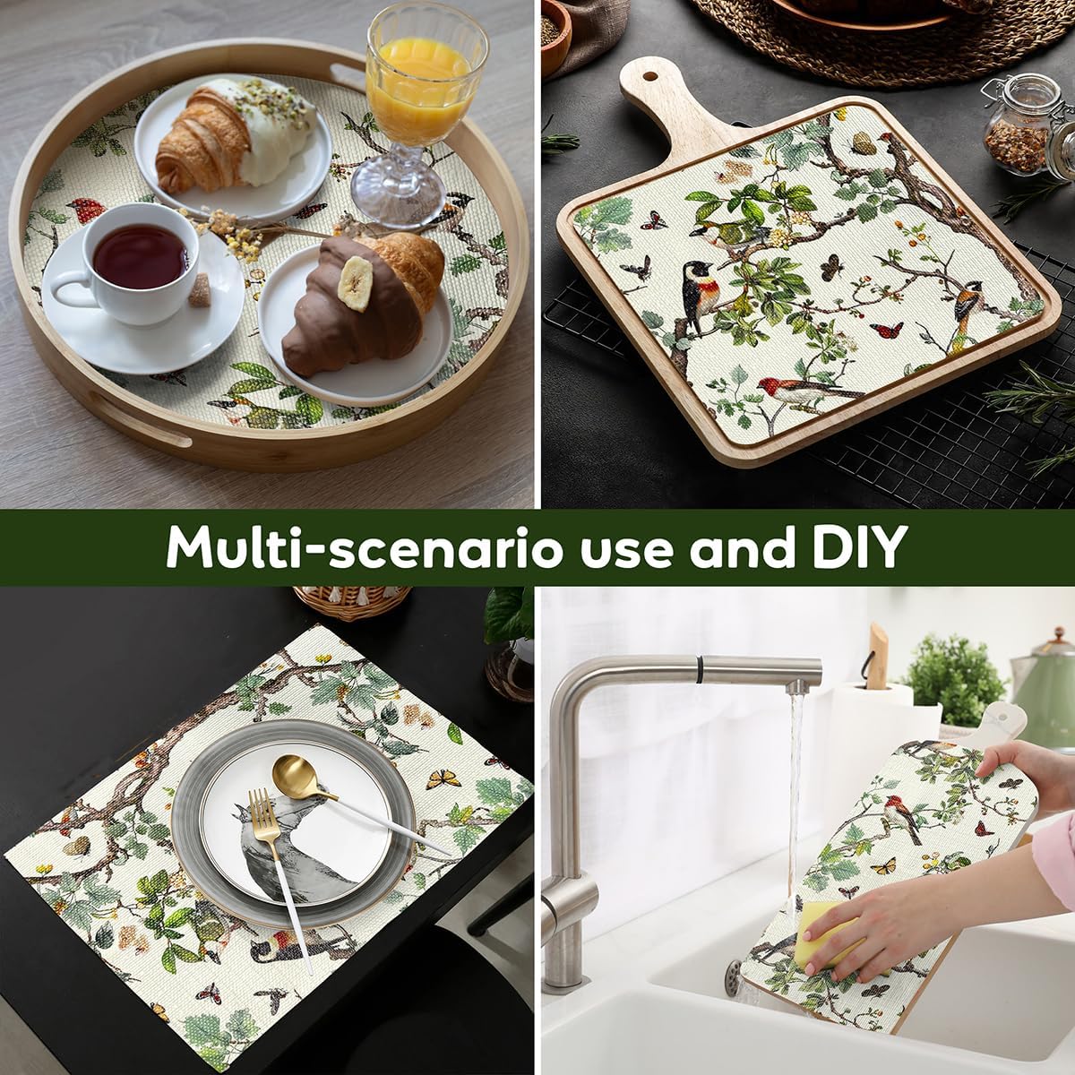 Drawer and Shelf Liner for Kitchen Cabinets Non-Adhesive Cabinet Liner,Non Slip Waterproof Drawer Liner,Easy to Clean Strong Grip Kitchen Liner for Cupboard,Dresser,Shelves (12In x 16.4FT)