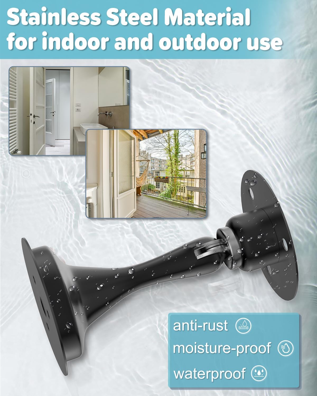 Door Stoppers Magnetic Door Catch - 1 Pack Stainless Steel Heavy Duty Door Stops for Bottom of Door, Wall & Floor Mounting No-Drill Strong Adhesive & Screws, Door Holder to Keep Door Open