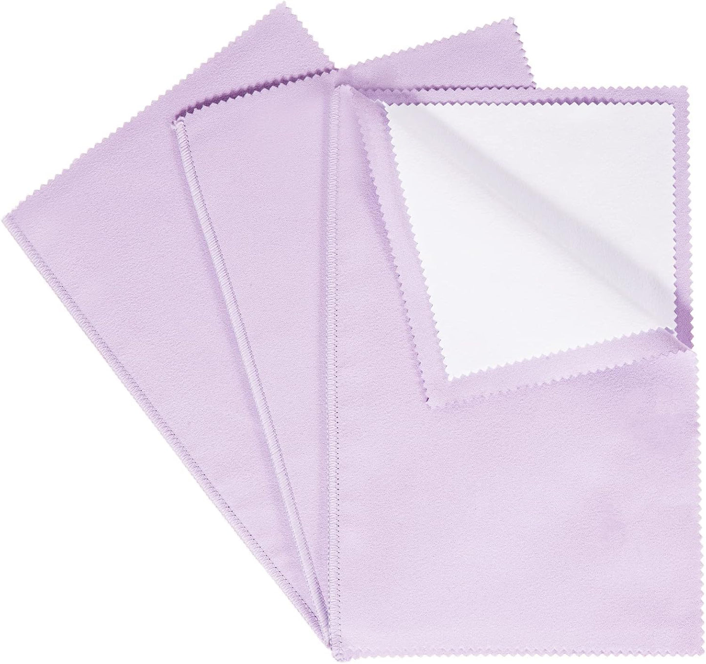 CATIFLIN 3PCS Purple Silver Polishing Cloths, 10"x12" Jewelry Cleaning Cloths for Gold, Silver, Platinum, Watch, Coin, Tarnish Remover, Reusable & Streak for Jewelry Lovers